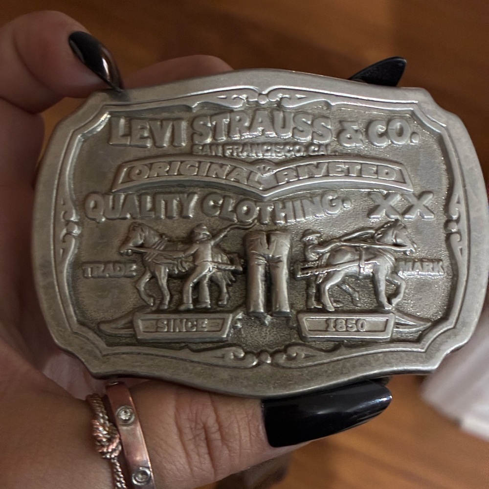Levi's Silver Belt & Buckle